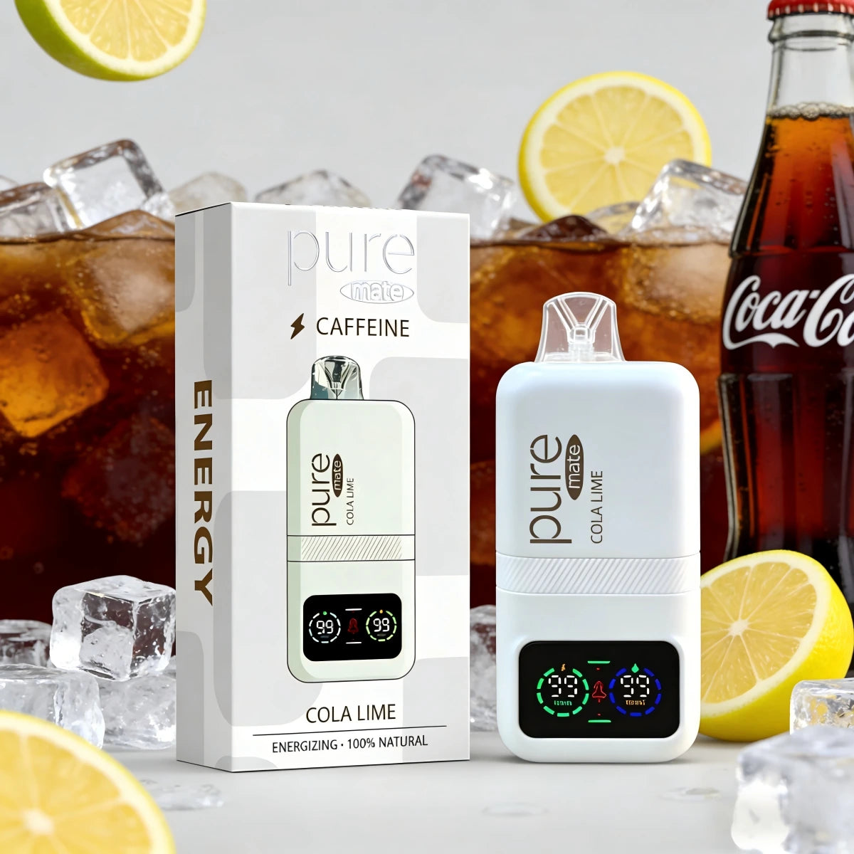CAFFEINE VAPE — Cola Lime (0% Nicotine) - 10,000 Puffs