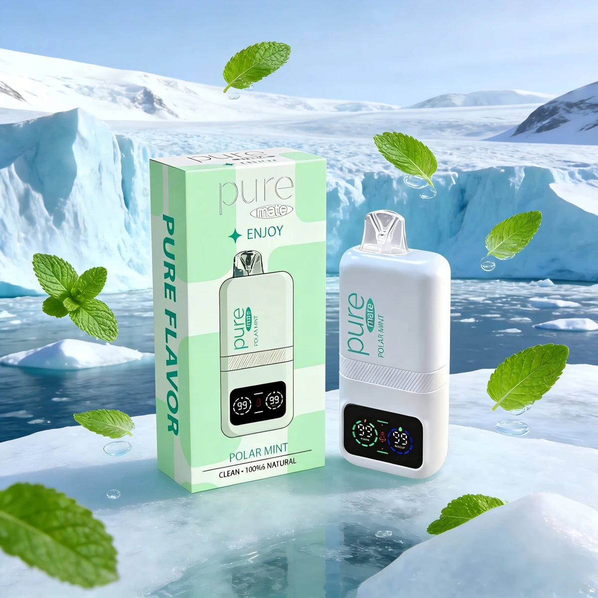 CAFFEINE VAPE — Pappermint (0% Nicotine) - 10,000 Puffs