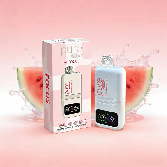 CAFFEINE VAPE — Watermelon Frost (0% Nicotine) - 10,000 Puffs