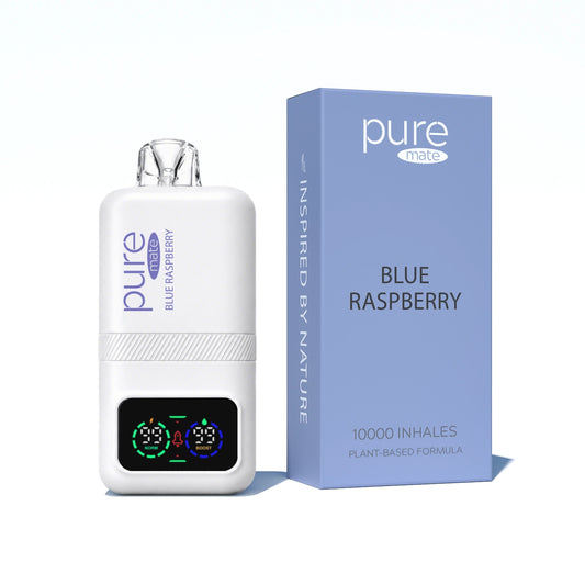 CAFFEINE VAPE — Blue Raspberry Energy (0% Nicotine) - 10,000 Puffs